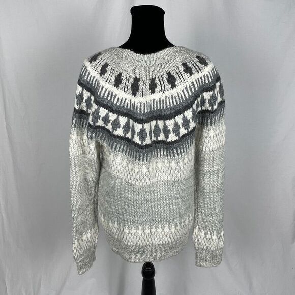 Lucky Brand Geo Pattern Chunky Knit Sweater - Women’s M - Picture 5 of 7